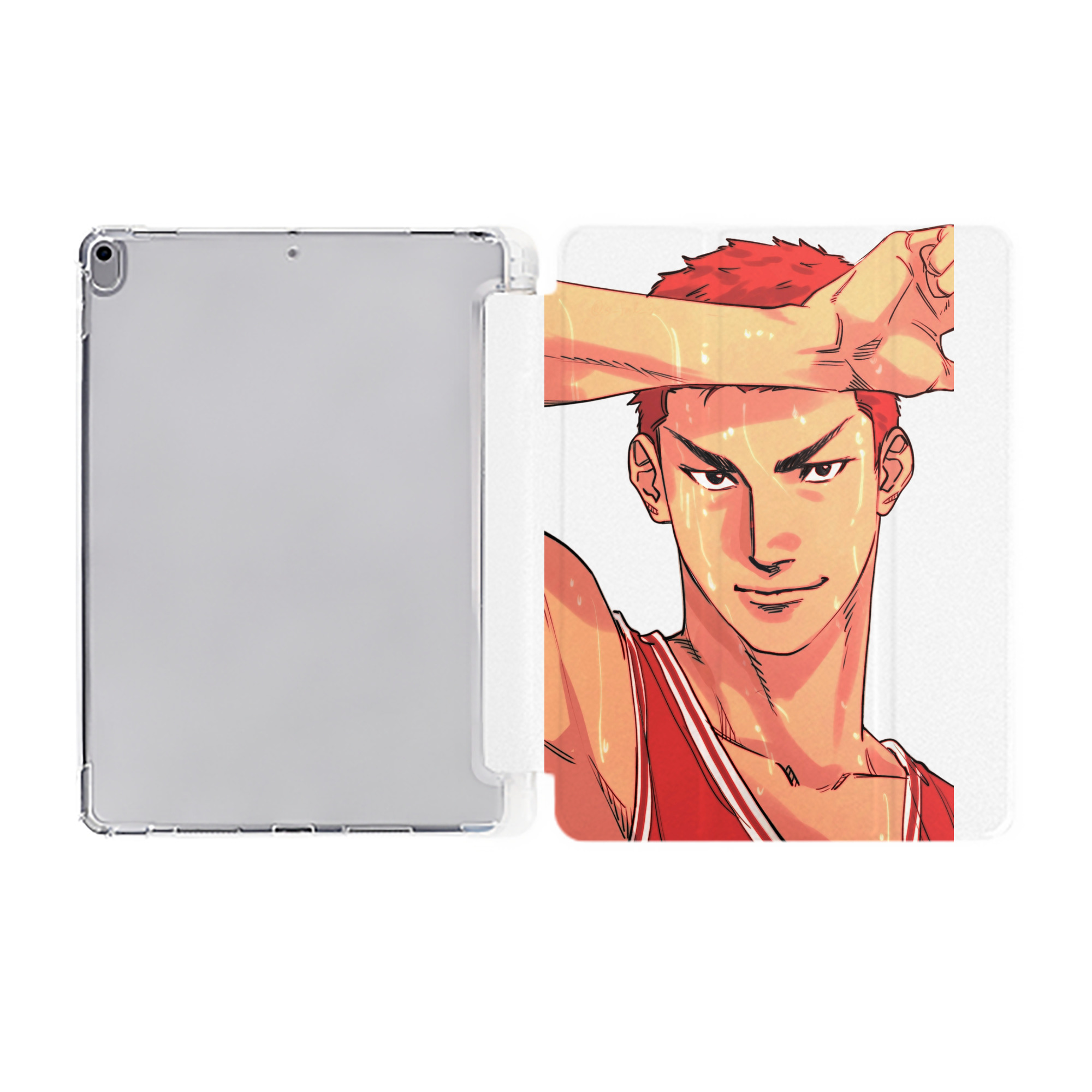 （画像用） SLAM DUNK／スラムダンク IPad ケース ペン収納付き 三つ折りスタンド PUレザー×シリコン 対応機種9.5/10.5/10.9インチ